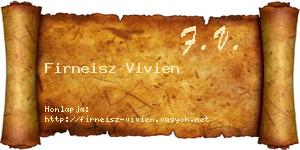 Firneisz Vivien névjegykártya